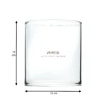 Diya Glass Cover with dimensions