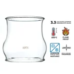glass cover for diya lamp windproof borosilicate chimney