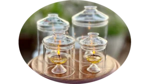 Glass Akhand Diya